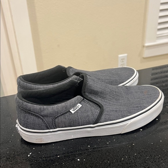 Vans Other - Vans Men's Charcoal Slip-On Sneakers